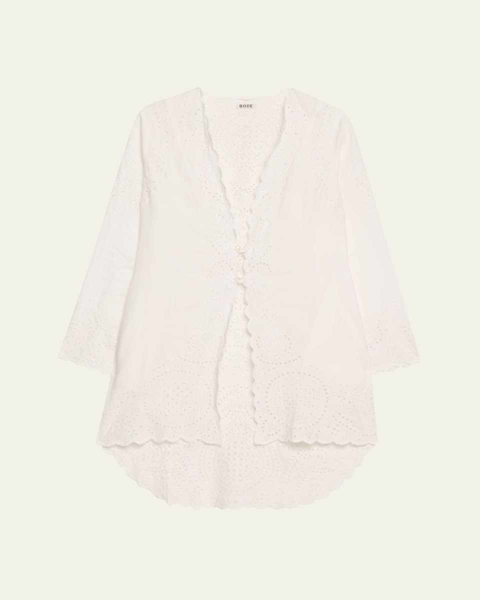 Belvoir Broderie Anglaise Lace Top